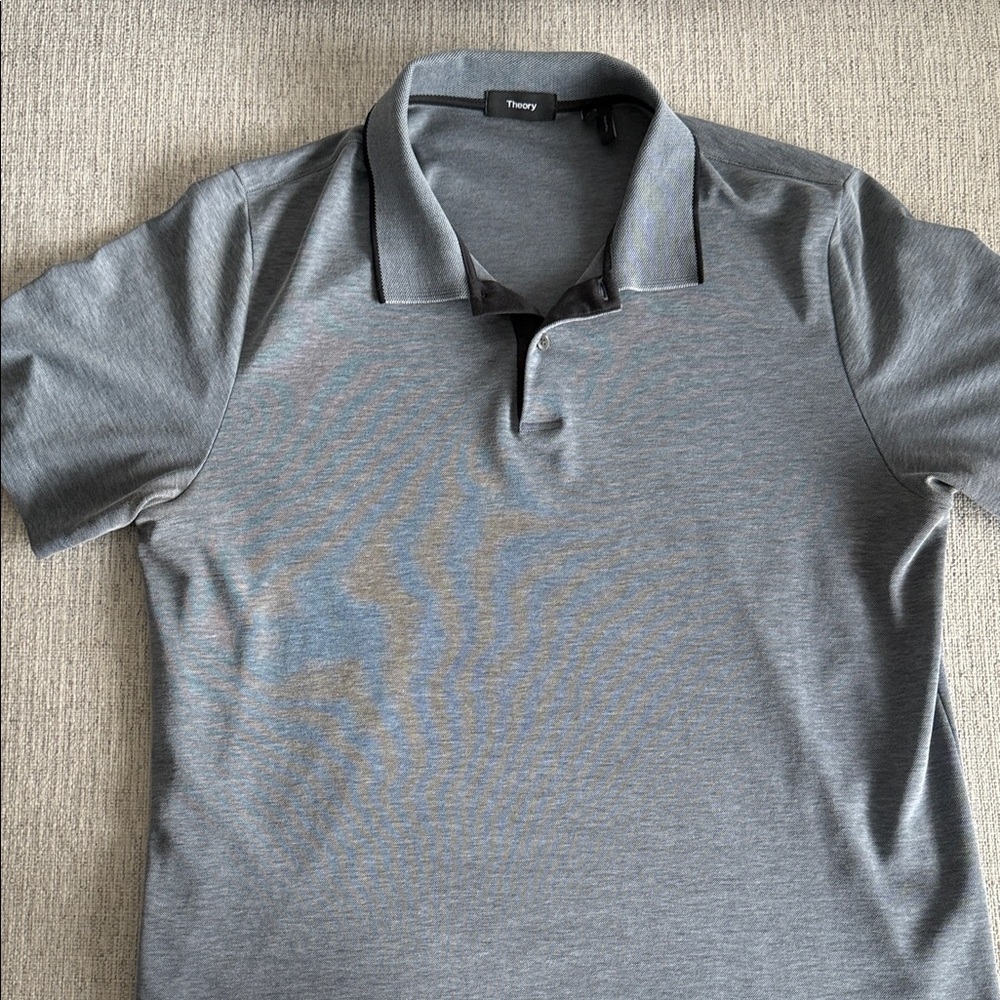 Theory Men's Charcoal Polo Shirt